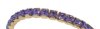 Swarovski Gold Stretch Bracelet with Tanzanite