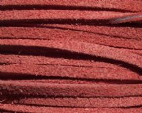 1 Meter of 3.5mm Red Suede Lace