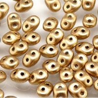 DUO01710 - 10 Grams Crystal Pale Gold Bronze 2.5x5mm Super Duo Beads