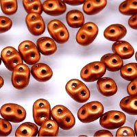 DUO01750 - 10 Grams Crystal Fire Red Bronze 2.5x5mm Super Duo Beads