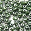 DUO14459 - 10 Grams Opaque Chalk Green Lustre 2.5x5mm Super Duo Beads