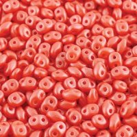 DUO24006 - 10 Grams Pearl Shine Light Coral 2.5x5mm Super Duo Beads
