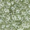 DUO14457 - 10 Grams Transparent Crystal Lustre Green 2.5x5mm Super Duo Beads