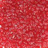 DUO590080 - 10 Grams Transparent Ruby 2.5x5mm Super Duo Beads