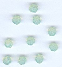 10 4mm Round Swarovski Chrysolite Opal