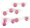 10 4mm Round Swarovski Rose AB
