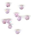 10 4mm Round Swarovski Violet AB