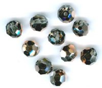 10 4mm Round Swarovski Rose Gold Crystal Beads