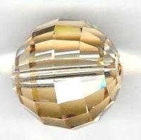 1 16mm Round Chessboard Swarovski Beads - Crystal AB