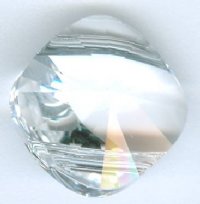 1 14mm Swarovski Crystal Square Double Hole Bead