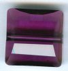 1 14mm Amethyst Swarovski Stairway Bead