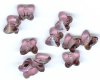 10 6mm Antique Pink Swarovski Butterfly Beads