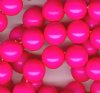 25 8mm Neon Pink Swarovski Pearls