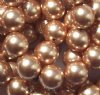 25 8mm Rose Gold Swarovski Pearls