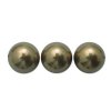 25 8mm Antique Brass Swarovski Pearls