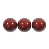 25 4mm Bordeaux Swarovski Pearls