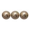 25 8mm Bright Gold Swarovski Pearls