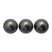 25 8mm Dark Grey Swarovski Pearls