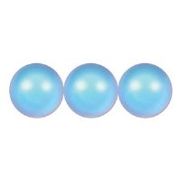 25, 4mm Iridescent Light Blue Swarovski Pearls