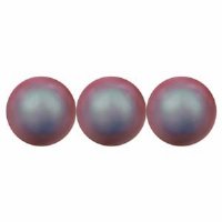 25, 4mm Iridescent Red Swarovski Pearls