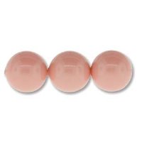 25 4mm Pink Coral Swarovski Pearls