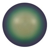 25 8mm Scarabaeus Green Swarovski Pearls