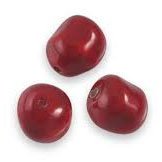 1, 10mm Red Coral Swarovski Baroque Pearl Beads