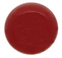 1, 14mm Red Coral Swarovski Coin Pearl Bead