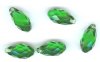 1 13x6.5mm Fern Green Swarovski Briolette Drop