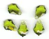 1 16x11mm Olivine Swarovski Baroque Pendant