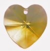 1 10mm Sunflower Swarovski Heart