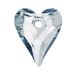 1 12mm Crystal Blue Shade Swarovski Wild Heart Pendant