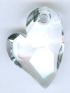 1 17mm Crystal Swarovski Devoted 2 U Heart Pendant 