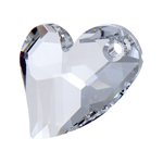 1 17mm Crystal Swarovski Devoted 2 U Heart Pendant 