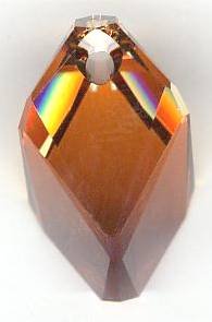 1 22mm Swarovski Crystal Copper Cubist Pendant