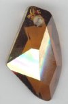 1 39x23mm Copper Crystal Swarovski Galactic Pendant