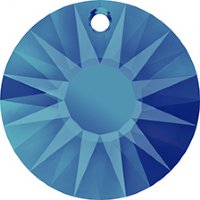 1, 19mm Bermuda Blue Swarovski Sun Pendant