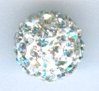 1 8mm Swarovski Crystal and Resin Pave Bead