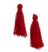 Pack of 10, 1 Inch Red Cotton Tassels