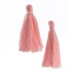 Pack of 10, 1 Inch Rosewater Pink Cotton Tassels