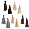 Pack of 10, 1 Inch Mixed Cotton Tassels - Neutral Mix