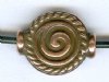 1 10mm TierraCast Antique Copper Fancy Spiral Bead