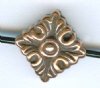 1 11mm TierraCast Antique Copper Luna Diagonal Bead