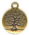 1 15mm TierraCast Antique Gold Tree of Life Pendant