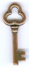 1 21mm TierraCast Antique Copper Key Pendant