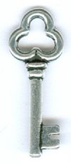 1 21mm TierraCast Antique Silver Key Pendant