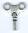 1 22mm TierraCast Antique Silver Winding Key Pendant