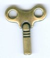 1 22mm TierraCast Brass Oxide Winding Key Pendant