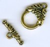 1 13mm TierraCast Antique Gold Garland Toggle