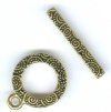 1 16mm TierraCast Antique Gold Round Spiral Toggle